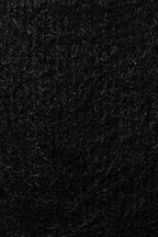 Blanka Eyelash Rib Long Sleeve Jumper - Black