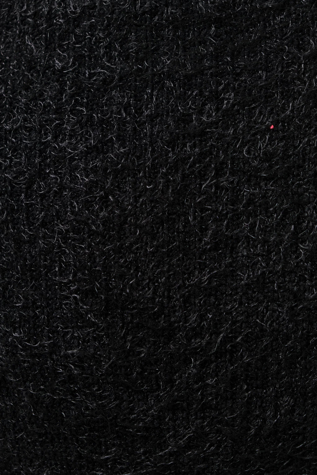 Laureen Eyelash Rib Short Sleeve Jumper - Black