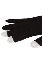 Louche Touch screen Knitted Glove - Black