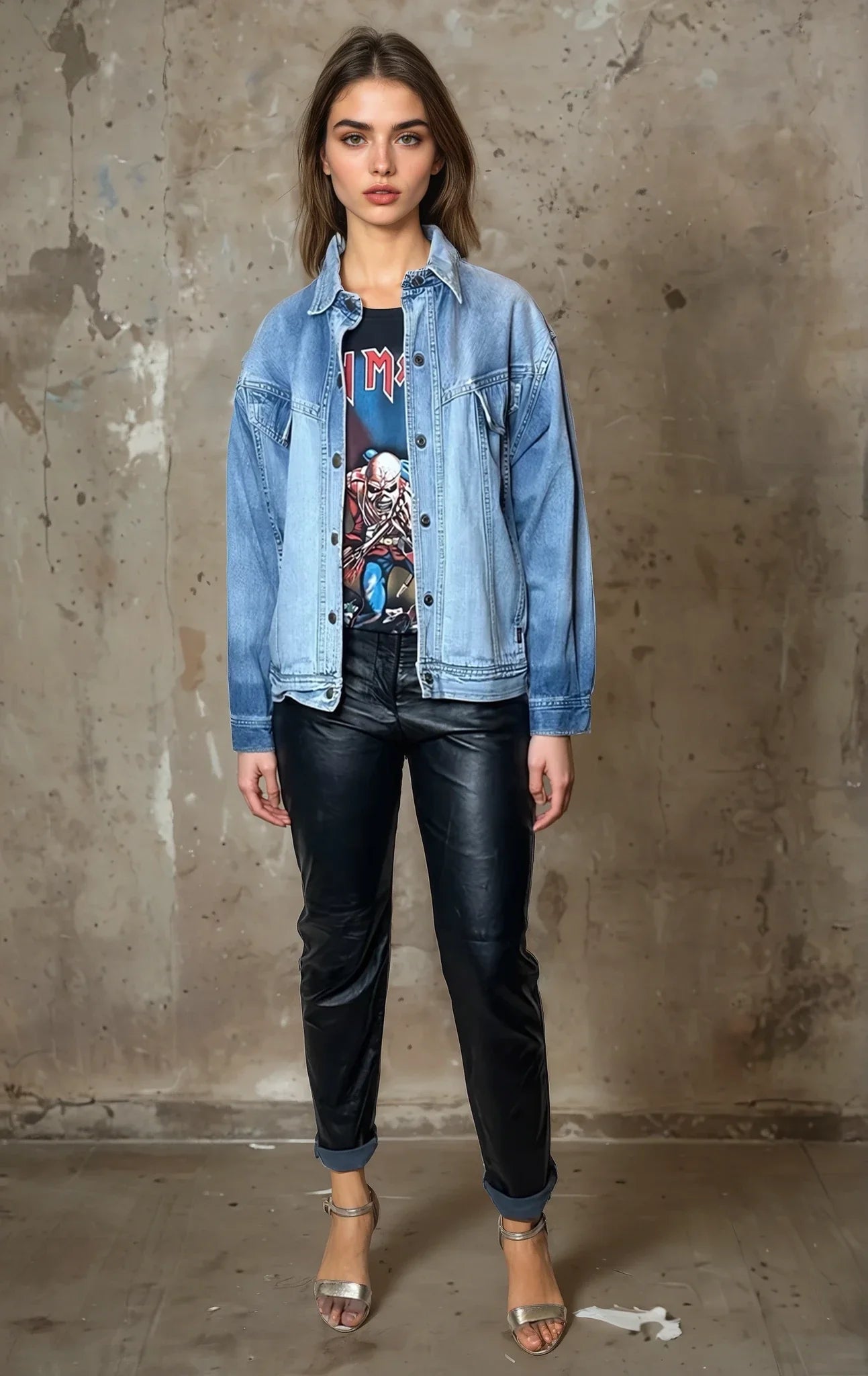 Rare Original Vintage 1980's Biba Blue Denim Jacket UK 8 - 14