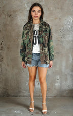 Original Vintage US Army M65 Camouflage Jacket UK 8 - 14