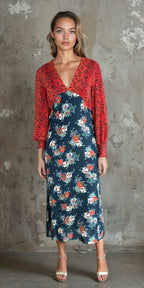 Gorgeous Preloved Primrose Park Tiger / Floral Print Dress UK 10 - 12