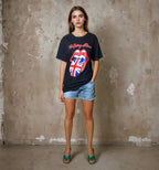 Original Vintage Rolling Stones Band T - Shirt UK 8 -12