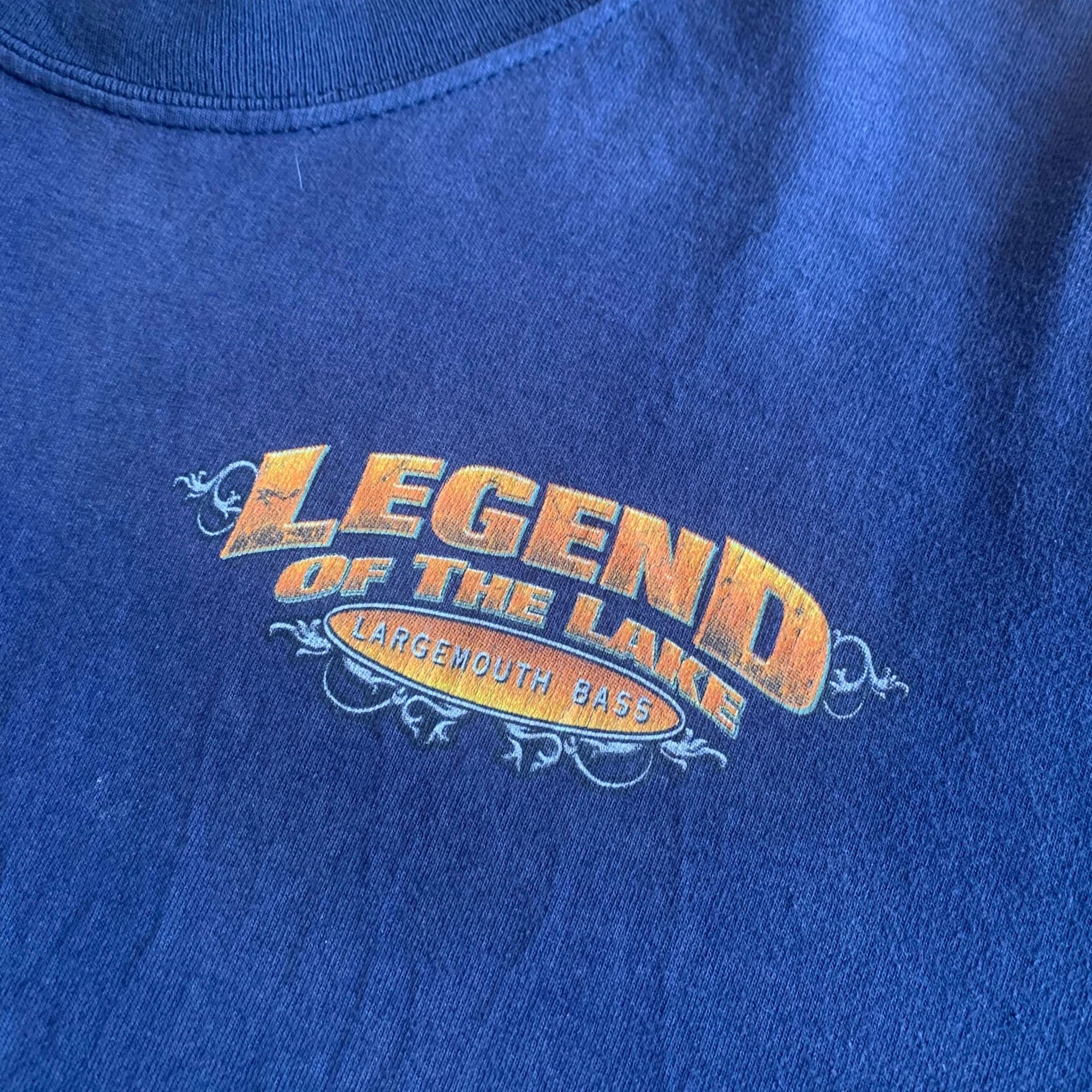 Vintage Legend Of The Lake T-Shirt Navy Large