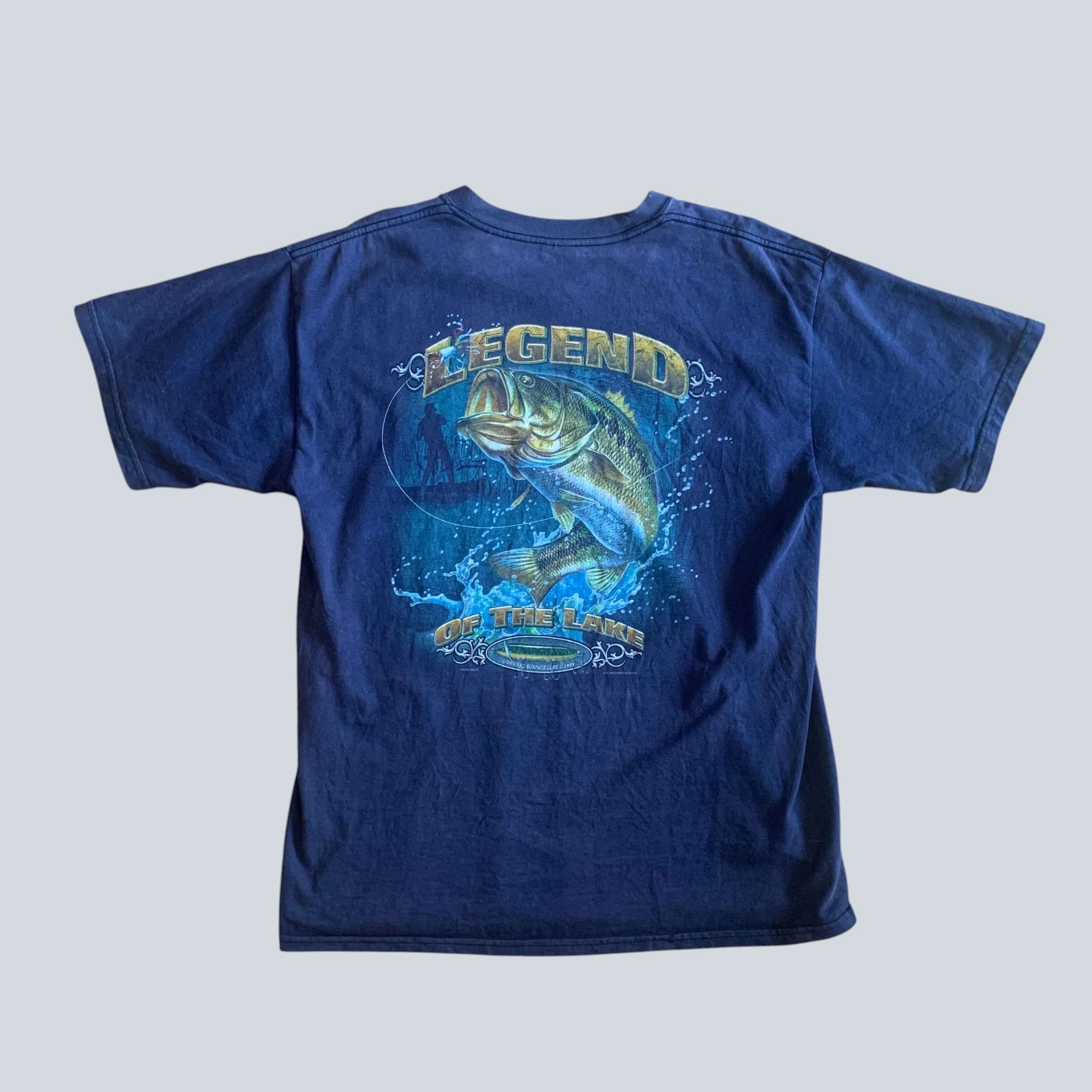 Vintage Legend Of The Lake T-Shirt Navy Large