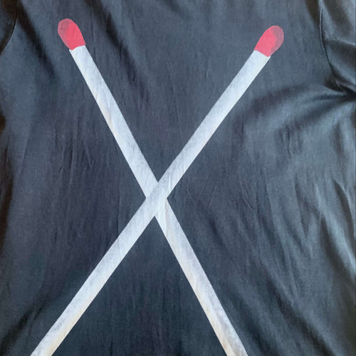 Vintage Y2K DC Shoe T-Shirt Black Medium