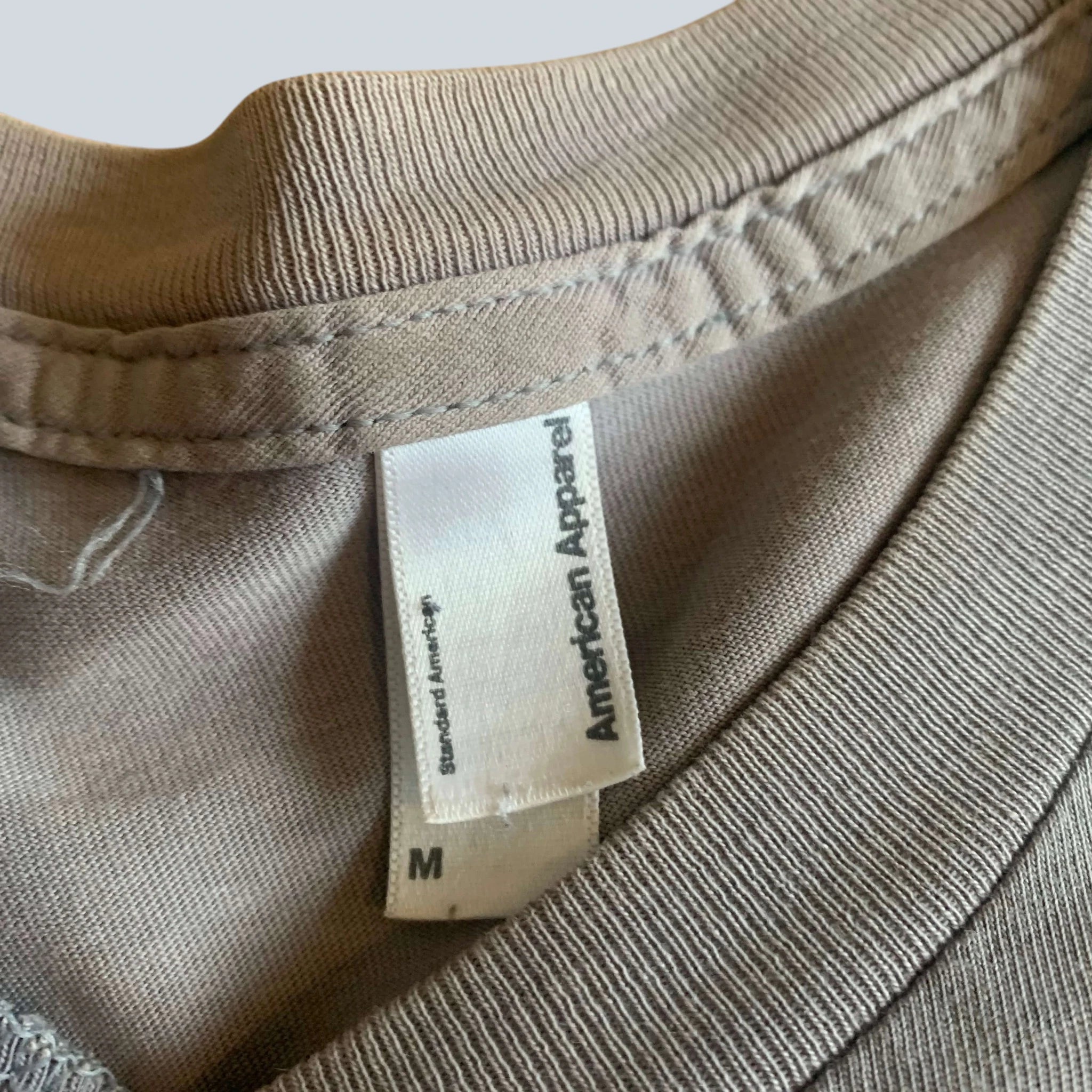 Vintage American Apparel I'll Be Bach T-Shirt Grey Medium