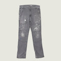 Vintage Distressed Carhartt Straight Fit Workwear Jeans Grey W34 L34