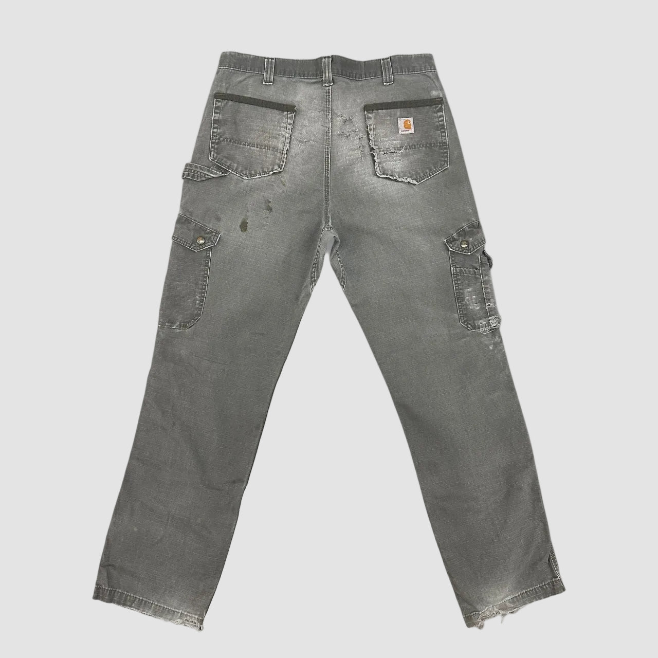 Vintage Distressed Carhartt Relaxed Workwear Trousers Khaki W36 L34