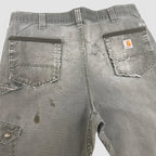 Vintage Distressed Carhartt Relaxed Workwear Trousers Khaki W36 L34