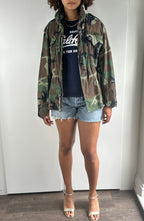 Original Vintage US Army M65 Camouflage Jacket UK 8 - 14