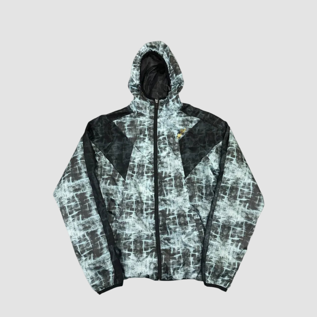 Vintage Y2k Ellesse Patterned Windbreaker Jacket Turquoise Medium