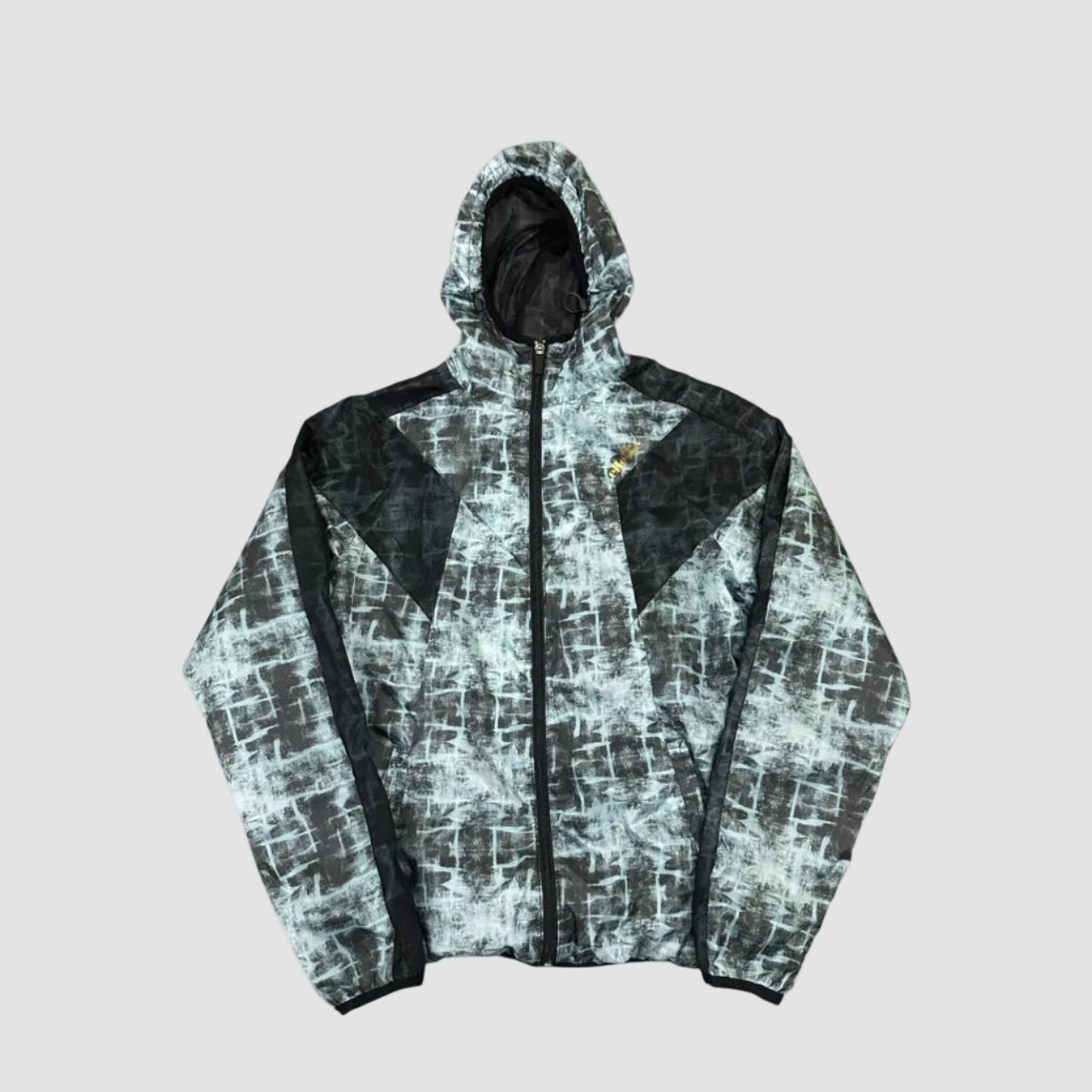 Vintage Y2k Ellesse Patterned Windbreaker Jacket Turquoise Medium