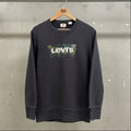 Vintage Levi's Camo Logo Sweatshirt Black Small