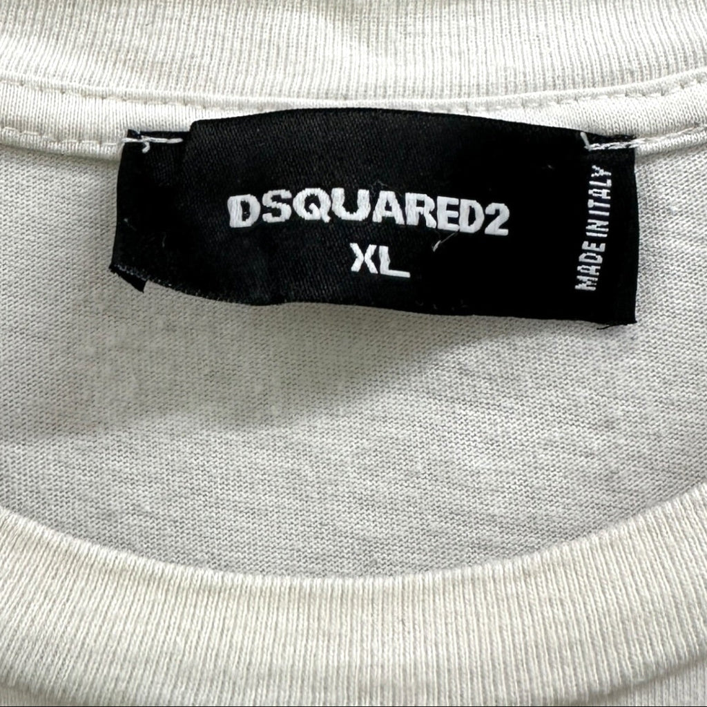 Vintage Dsquared2 Logo T-Shirt White XL