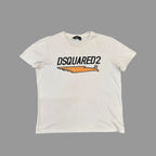 Vintage Dsquared2 Logo T-Shirt White XL