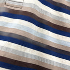 Vintage Boss by Hugo Boss Striped Polo Shirt Navy Blue XXL