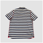 Vintage Boss by Hugo Boss Striped Polo Shirt Navy Blue XXL