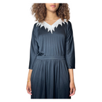 Original 1970's Radley Black & White Dress UK 12 -14
