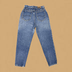Vintage Lee Tapered Mom Jeans Mid Blue W26 L27
