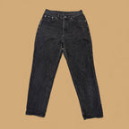 Vintage Lee Tapered Mom Jeans Charcoal Grey W28 L27