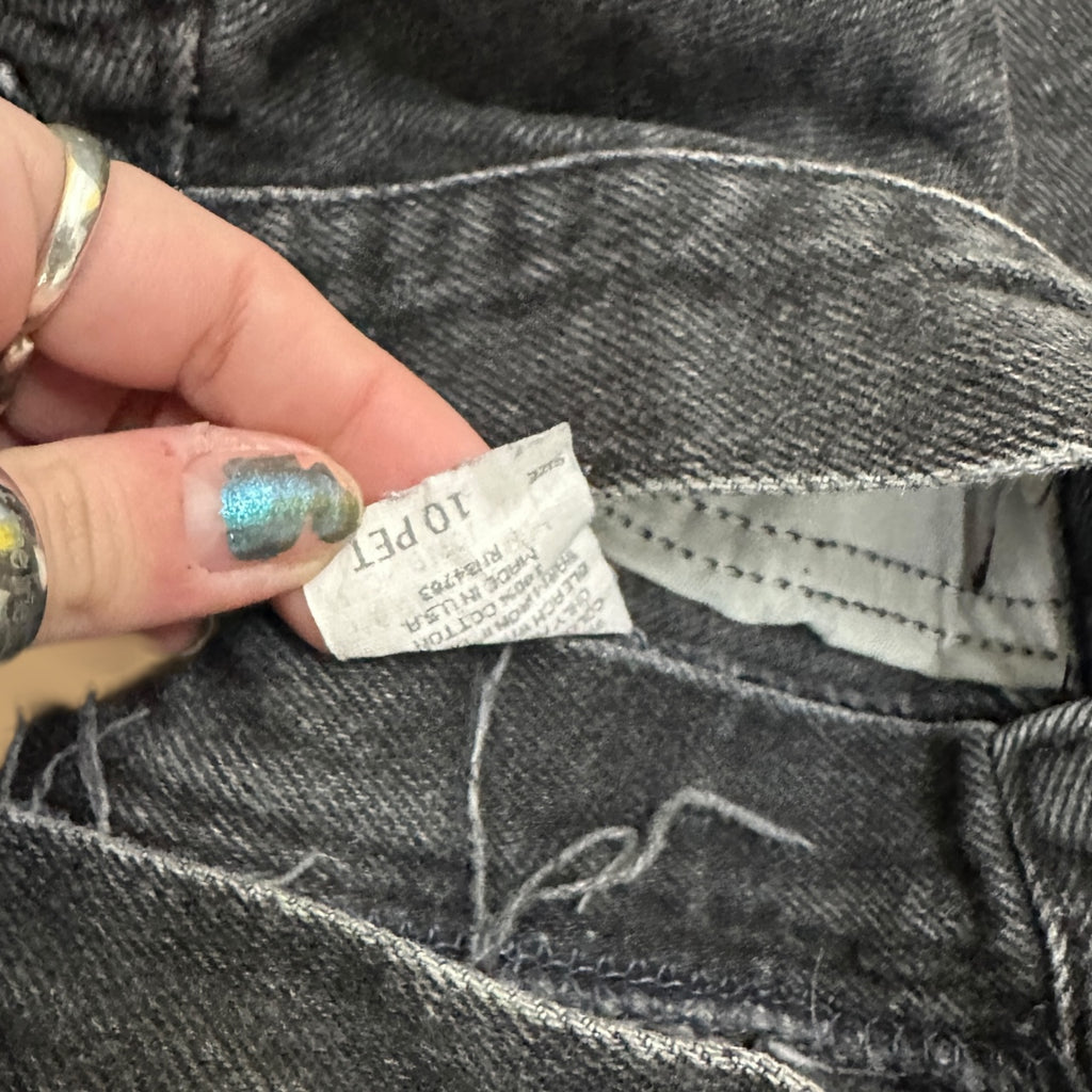 Vintage Lee Tapered Mom Jeans Charcoal Grey W28 L27