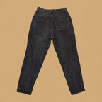 Vintage Lee Tapered Mom Jeans Charcoal Grey W28 L27