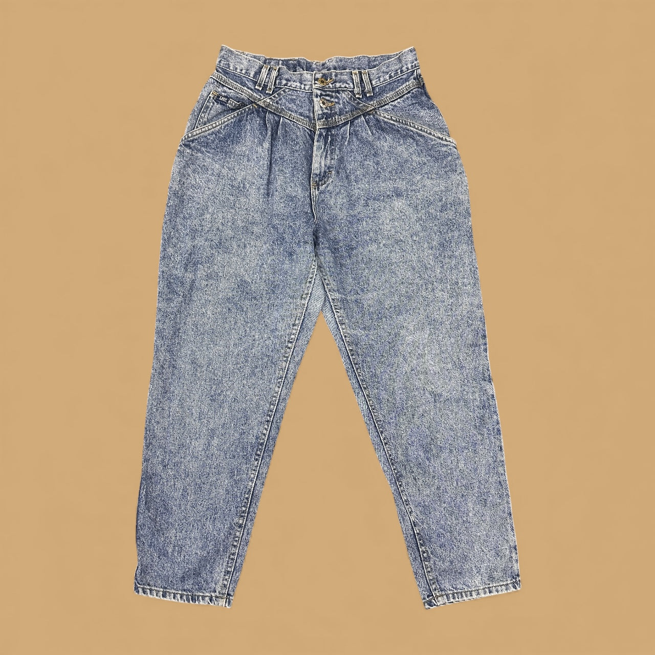 Vintage Lee 80s Tapered Mom Jeans Mid Blue W31 L28