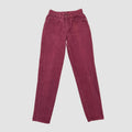 Vintage Lee Classic Tapered Mom Jeans Burgundy W26 L30