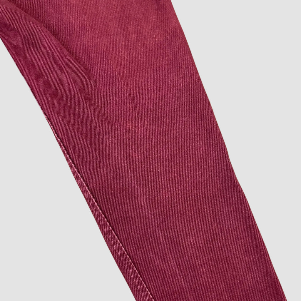 Vintage Lee Classic Tapered Mom Jeans Burgundy W26 L30