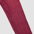 Vintage Lee Classic Tapered Mom Jeans Burgundy W26 L30