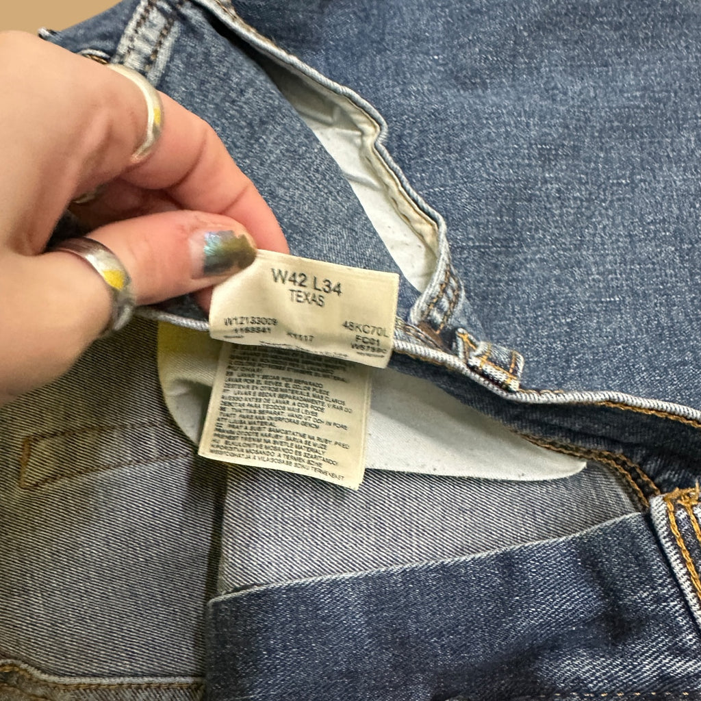 Vintage Wrangler Classic Straight Jeans Dark Blue W40 L28