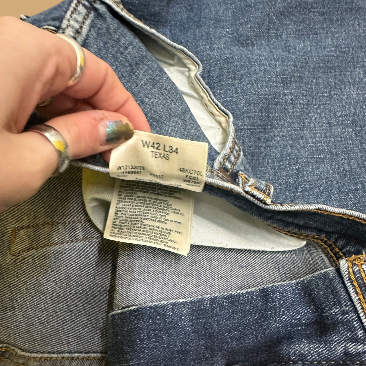 Vintage Wrangler Classic Straight Jeans Dark Blue W40 L28