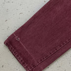 Vintage Wrangler Straight Leg Jeans Burgundy W32 L32