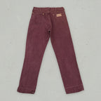 Vintage Wrangler Straight Leg Jeans Burgundy W32 L32