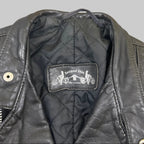 Vintage Second Skin Leather Biker Jacket Black S
