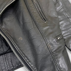 Vintage Second Skin Leather Biker Jacket Black S