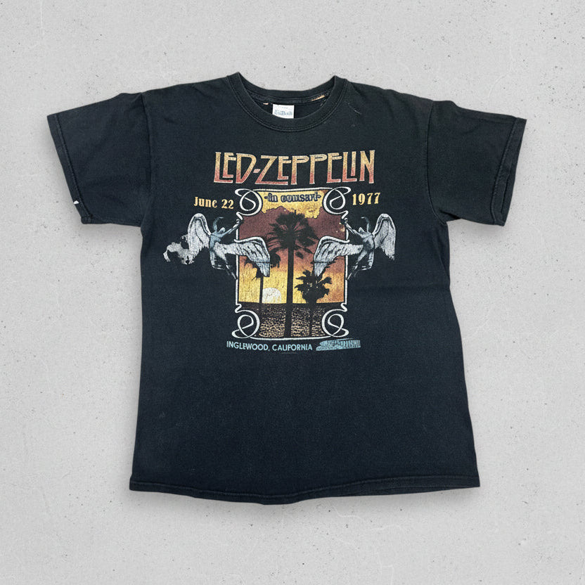 Vintage 00s Led Zeppelin T-Shirt Black Medium