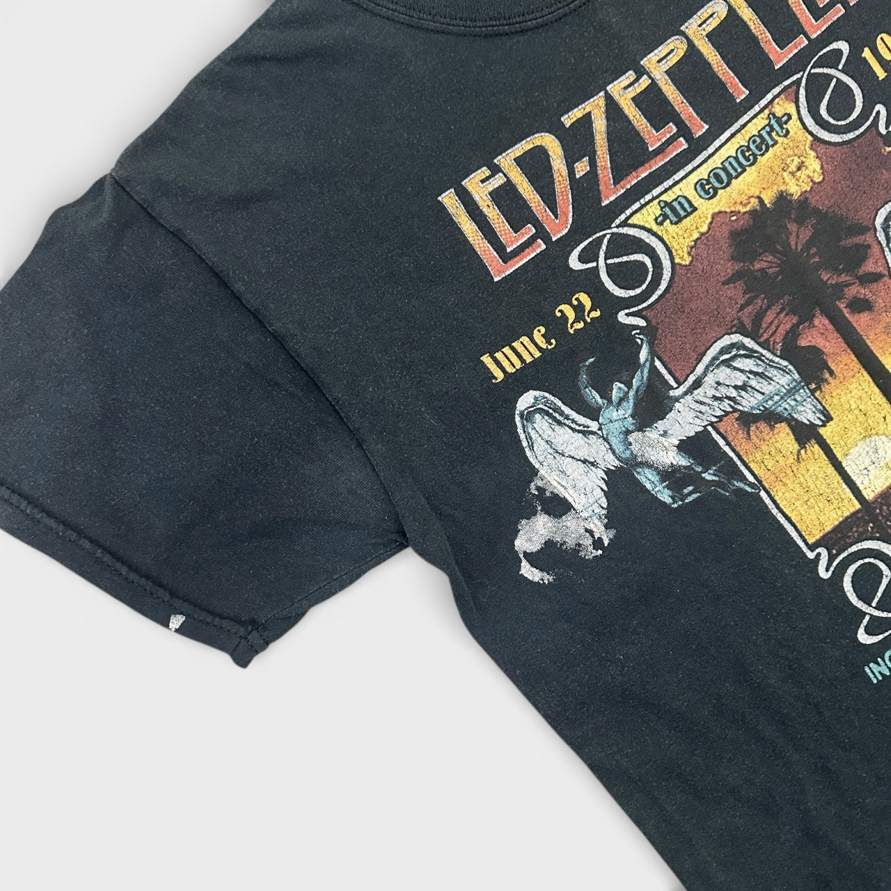 Vintage 00s Led Zeppelin T-Shirt Black Medium