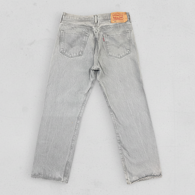 Vintage Levi's 501 Straight Leg Jeans Grey W32 L27
