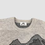 Vintage Jac 'My Home Is My Iglu' Knitted Jumper Grey/Black XL