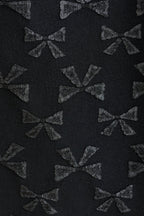 Sutton Black Bow Jacquard Barrel Trousers