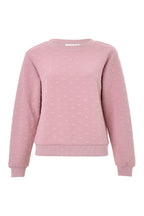 Jan Heartfelt Quilted Sweatshirt - Pale Pink