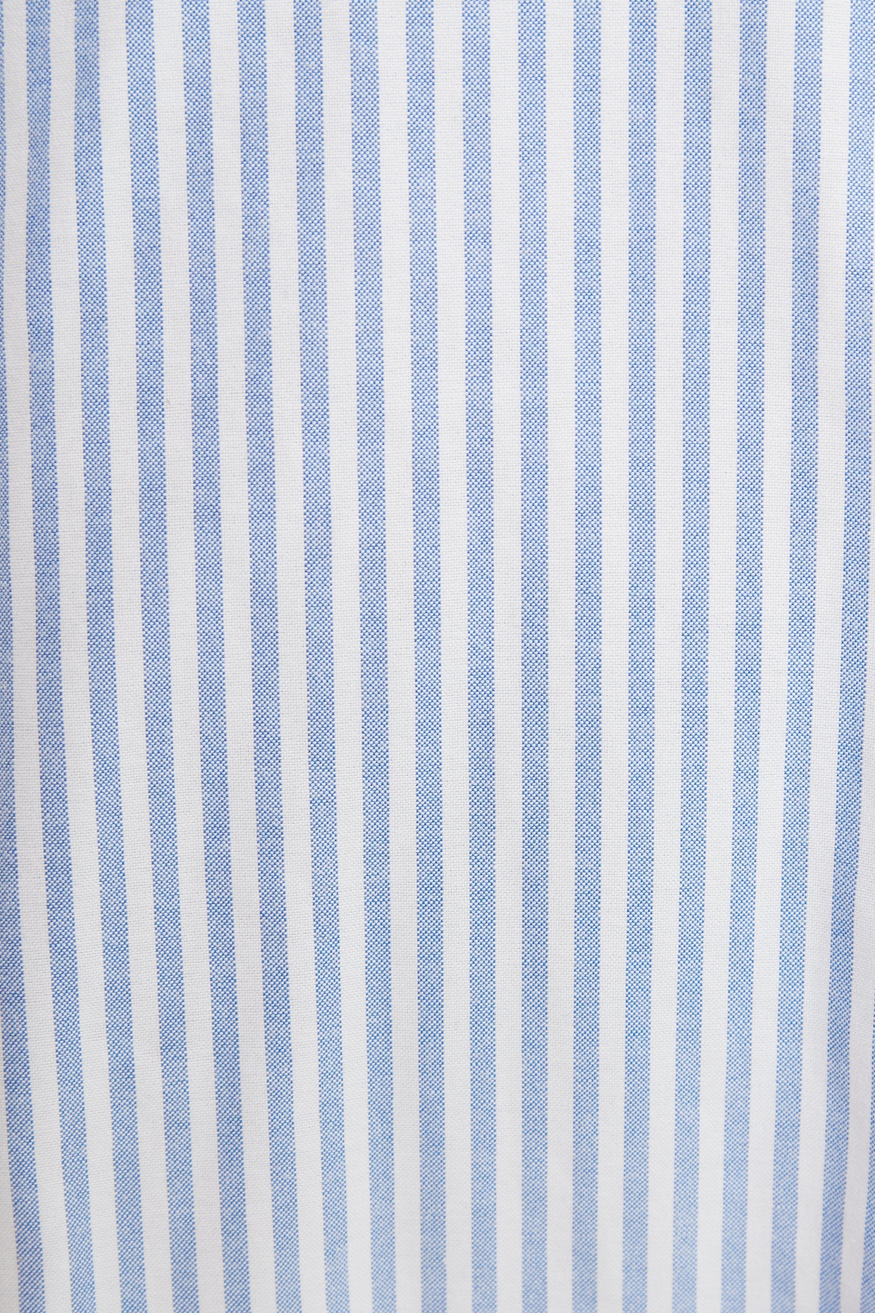 Babette Sail Stripe Shirred Bodice Midi Dress Blue