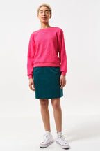 Jan Cable Quilt Sweatshirt - Pink