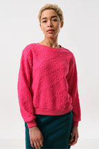 Jan Cable Quilt Sweatshirt - Pink