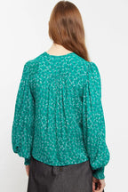 Louche Kerstin Naive Ditsy Print Long Sleeve Blouse