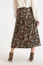 Kiyo Tapestry Print Midi Skirt