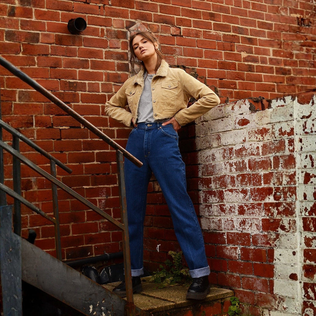 Vintage Lee Classic Straight Leg Jeans Dark Blue