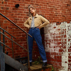 Vintage Lee Classic Straight Leg Jeans Dark Blue